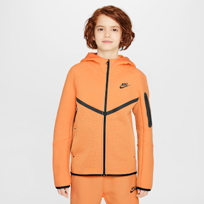 Nike Sportswear Tech Fleece Big Kids' Full-Zip Hoodie. Nike.com